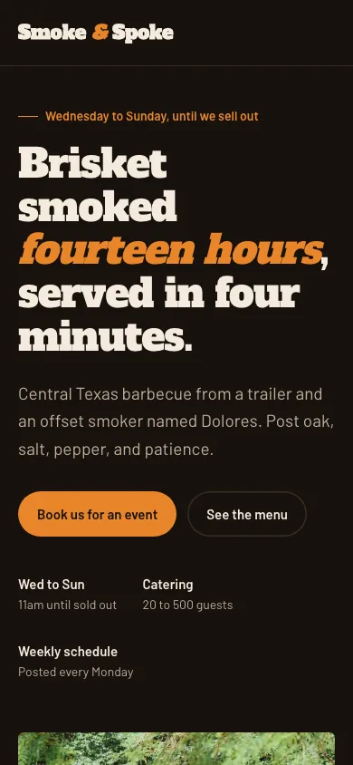 Smoke & Spoke on a phone
